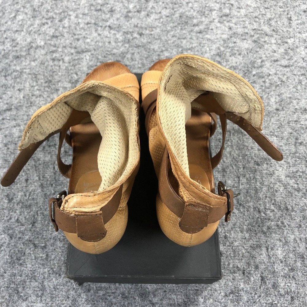 Miz Mooz Verona Sandals Womens 7.5 Brown Leather Strappy Gladiator Low Heel - Picture 10 of 16